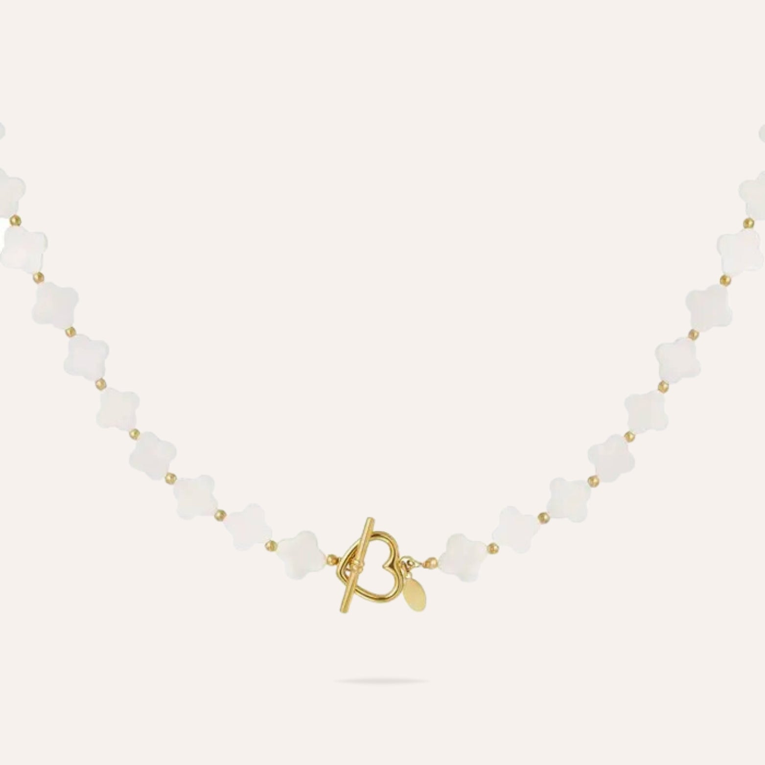 Naia | Collier en acier inoxydable et pierre naturelle