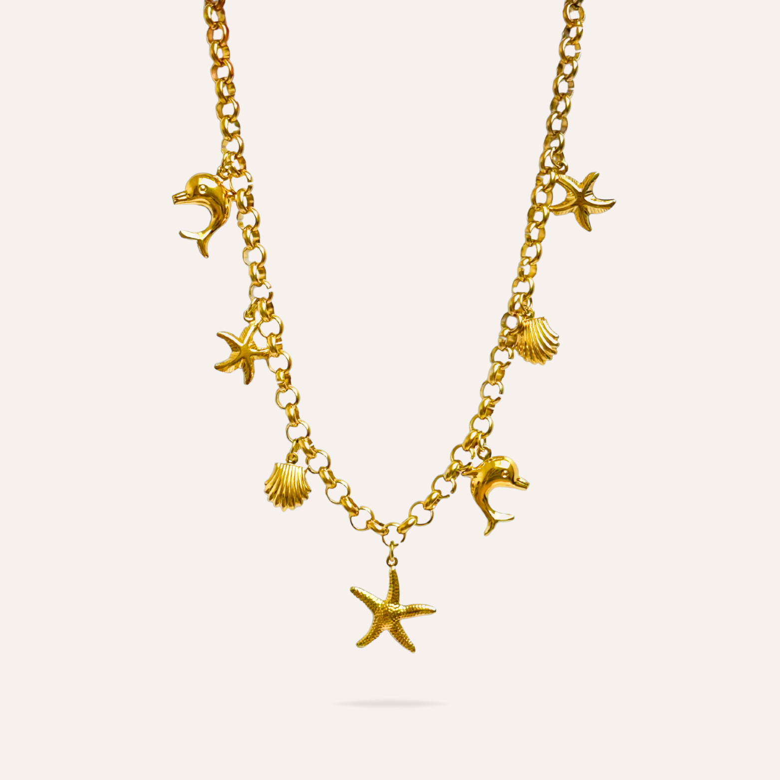 Nélia | Collier breloques et charms en acier inoxydable