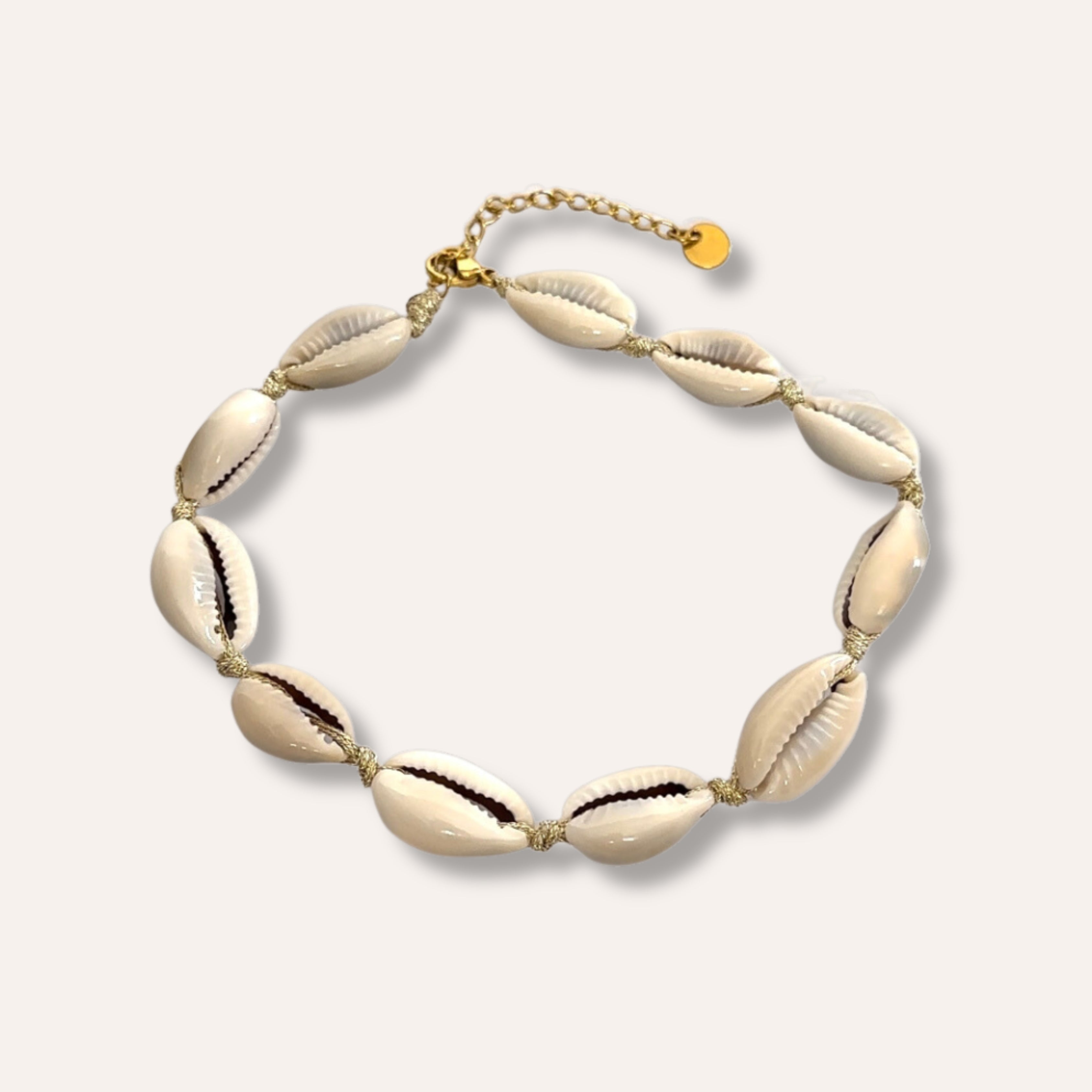 Palmyre | Bracelet de cheville en acier inoxydable doré