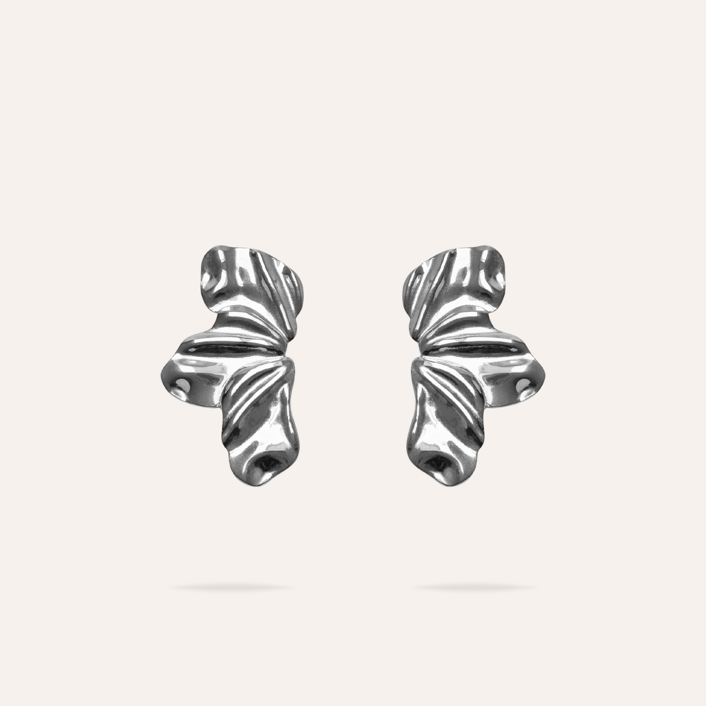 Paola | Boucles d'oreilles fleurs en acier inoxydable