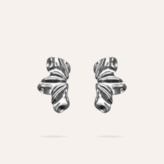 Paola | Boucles d'oreilles fleurs en acier inoxydable