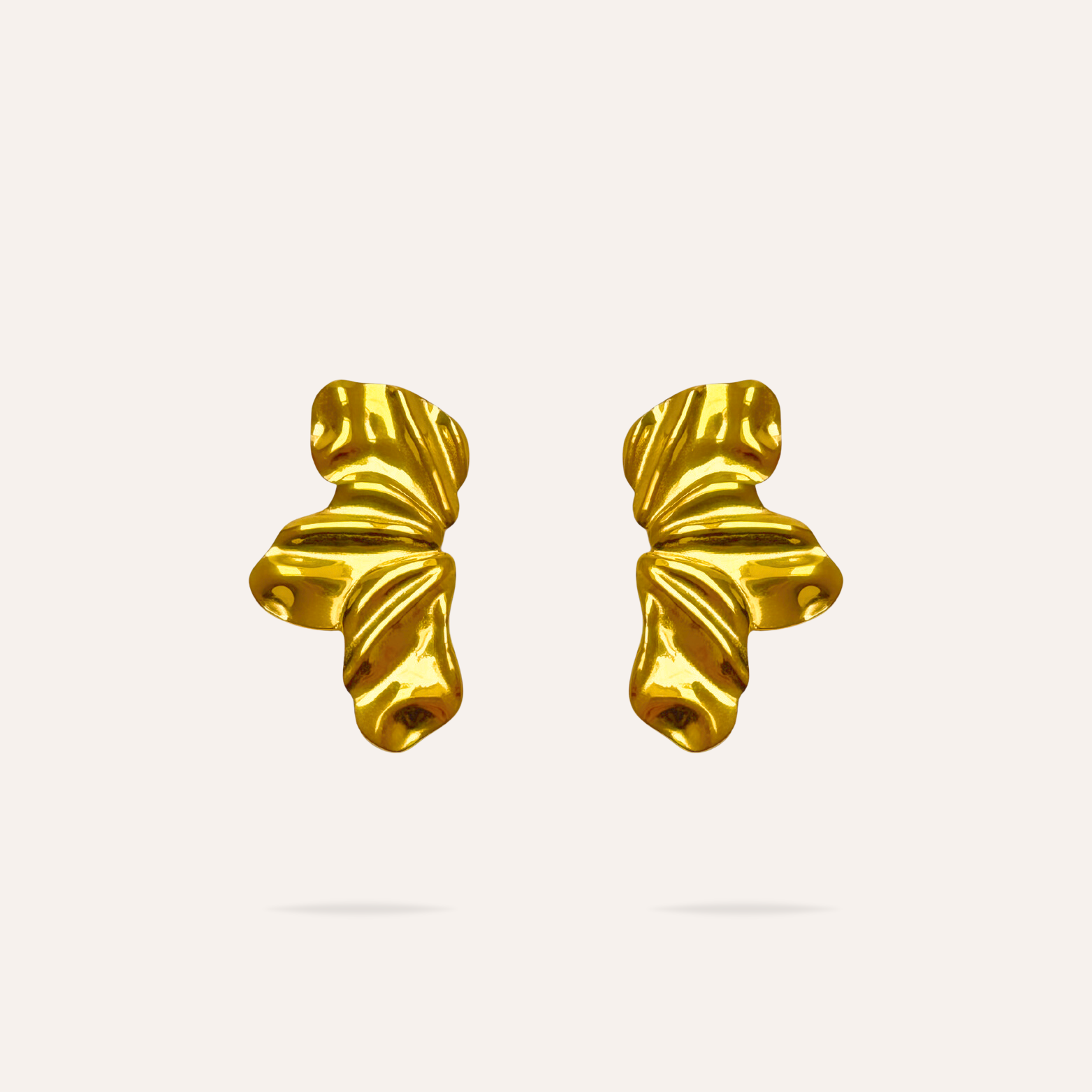 Paola | Boucles d'oreilles fleurs en acier inoxydable