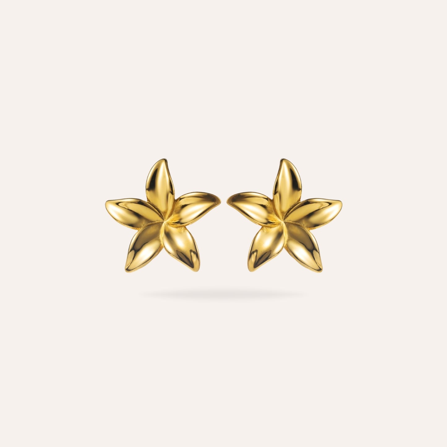 Pohésia | Boucles d'oreilles fleur en acier inoxydable