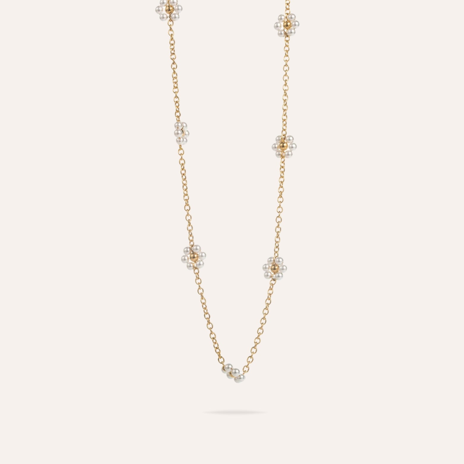 Rosie | Collier fleurs en acier inoxydable