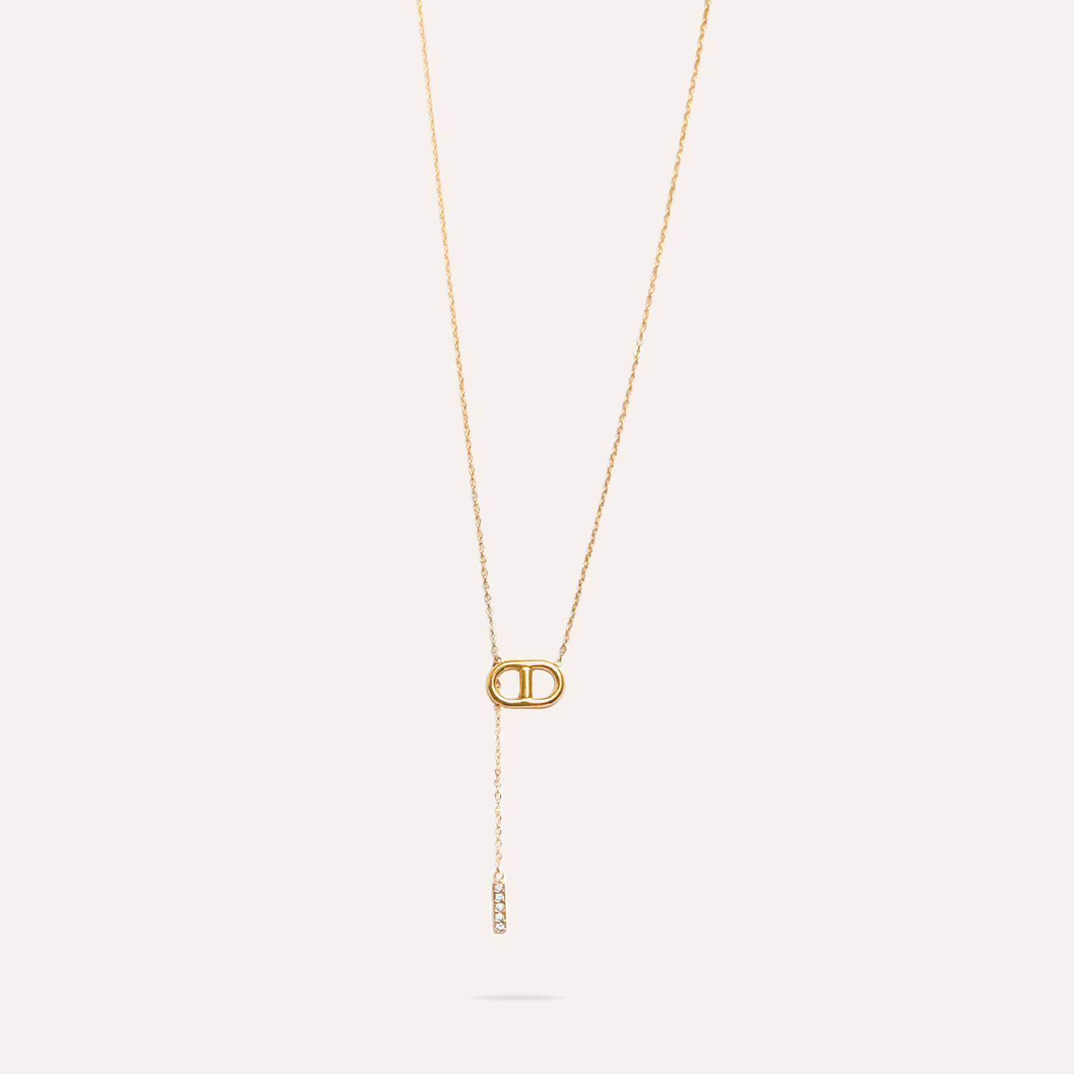 Roxane | Collier en acier inoxydable et zircons