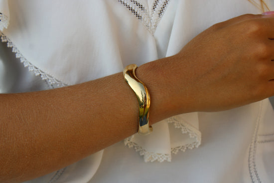 Selena | Bracelet jonc asymétrique en acier inoxydable