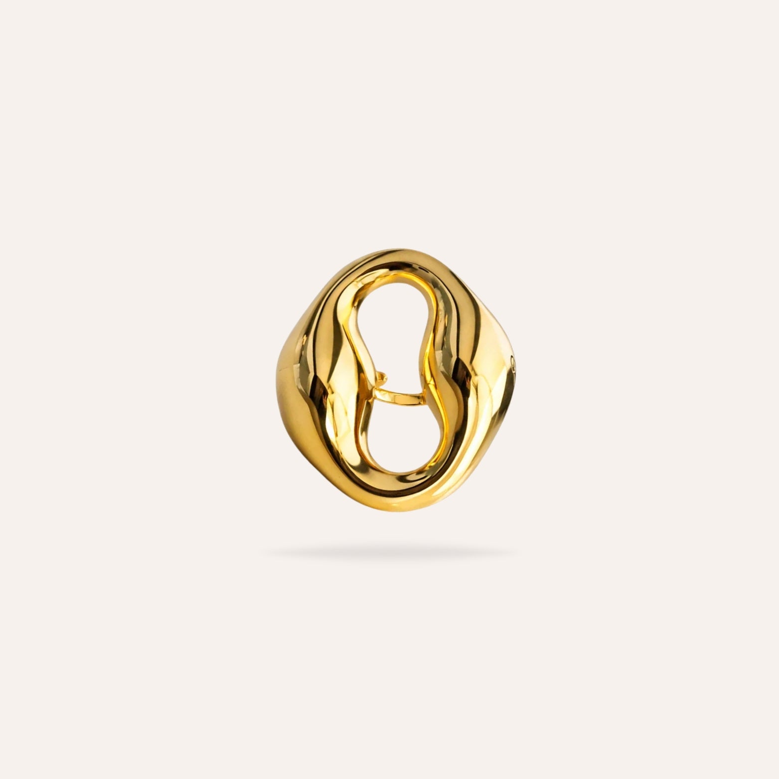 Selma | Bague ovale en acier inoxydable