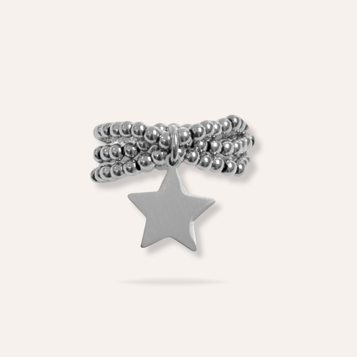 Star | Bague en acier inoxydable