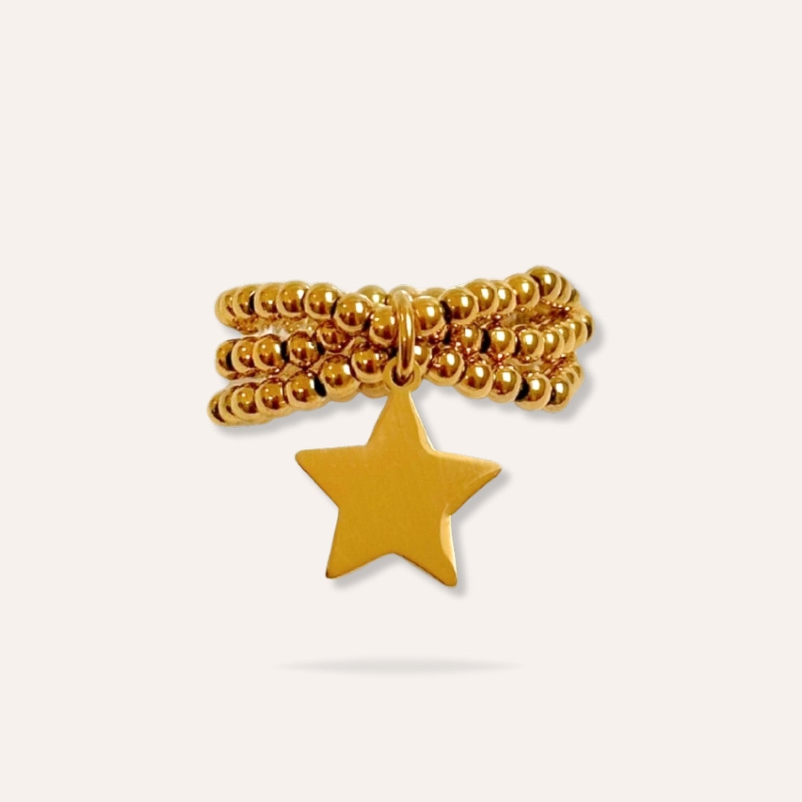 Star | Bague en acier inoxydable