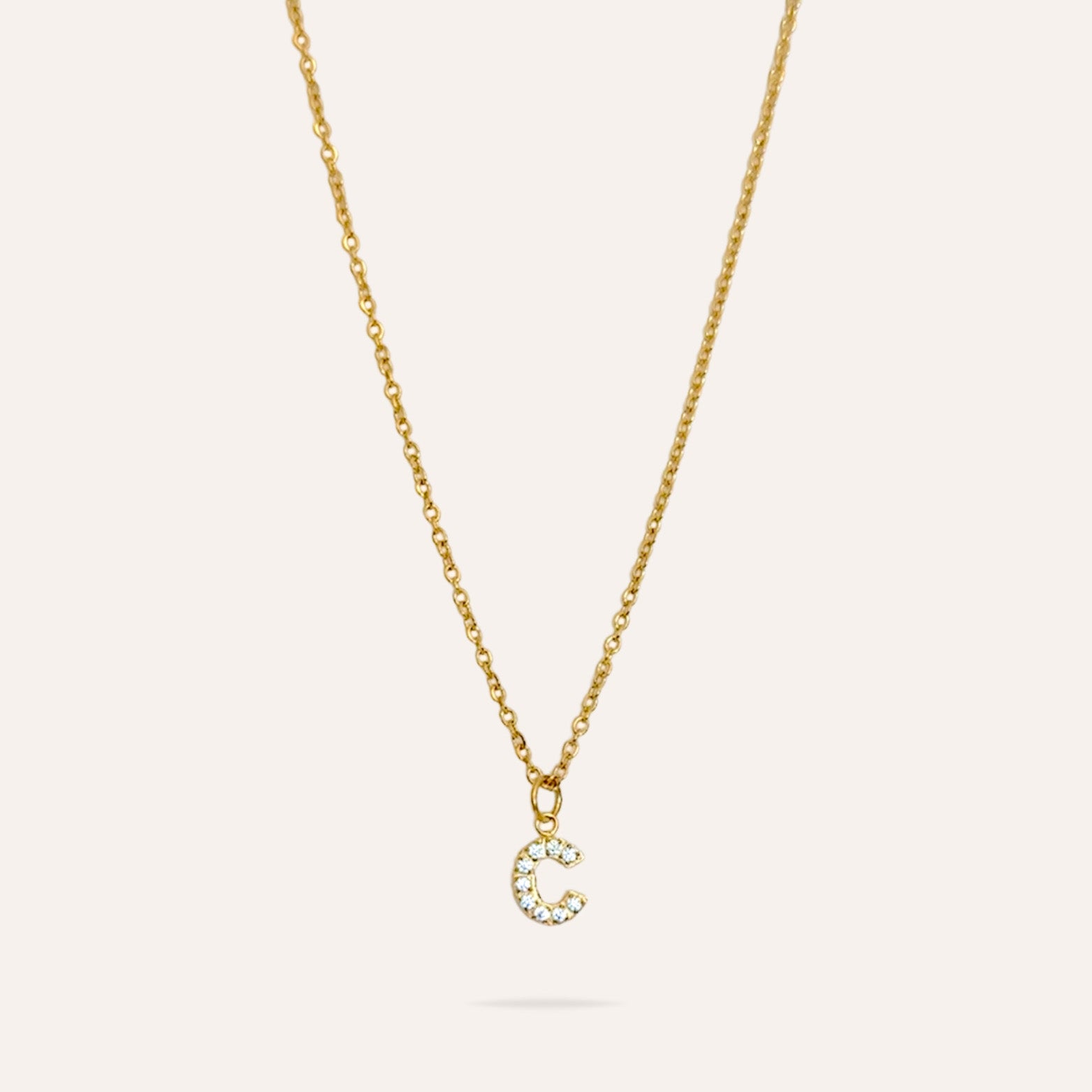 Scintillante | Collier personnalisé en acier inoxydable et zircons