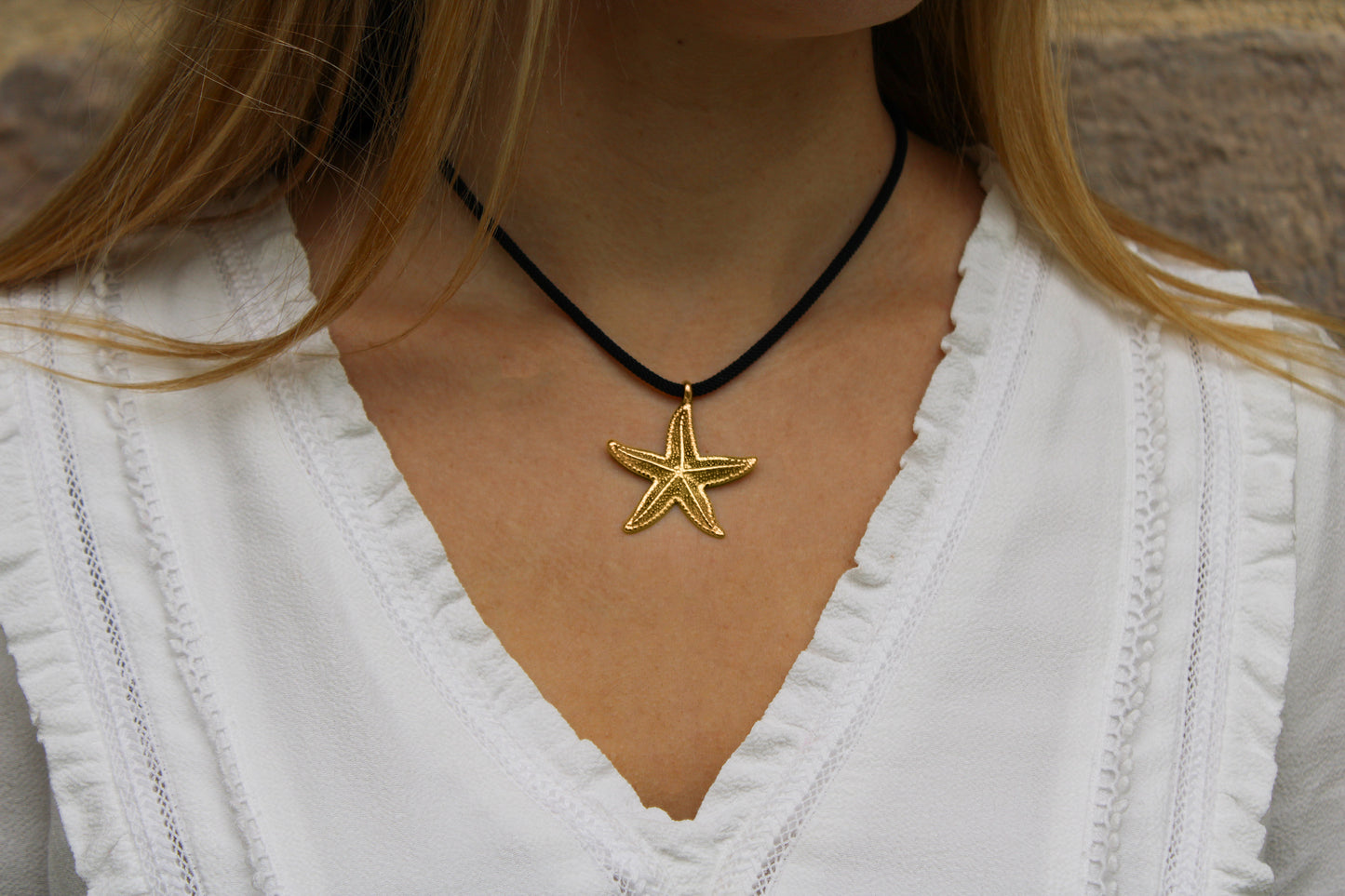 Starly | Collier étoile de mer en acier inoxydable