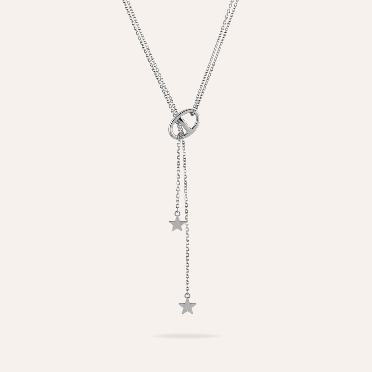 Tania | Collier sautoir en acier inoxydable