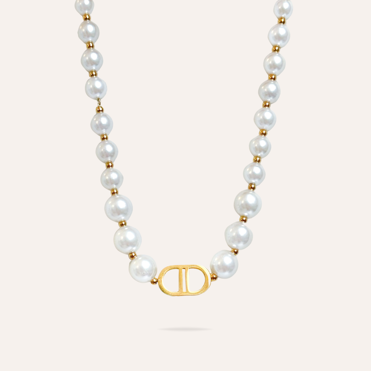 Valentina | Collier en acier inoxydable et perles
