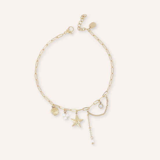 Stella | Bracelet de cheville en acier inoxydable