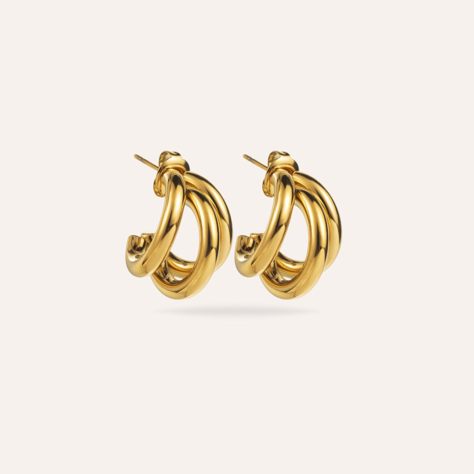 Aude | Boucles d'oreilles en acier inoxydable