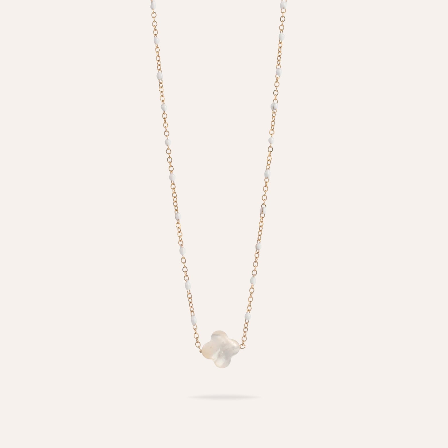 Cléophée | Collier trèfle en acier inoxydable