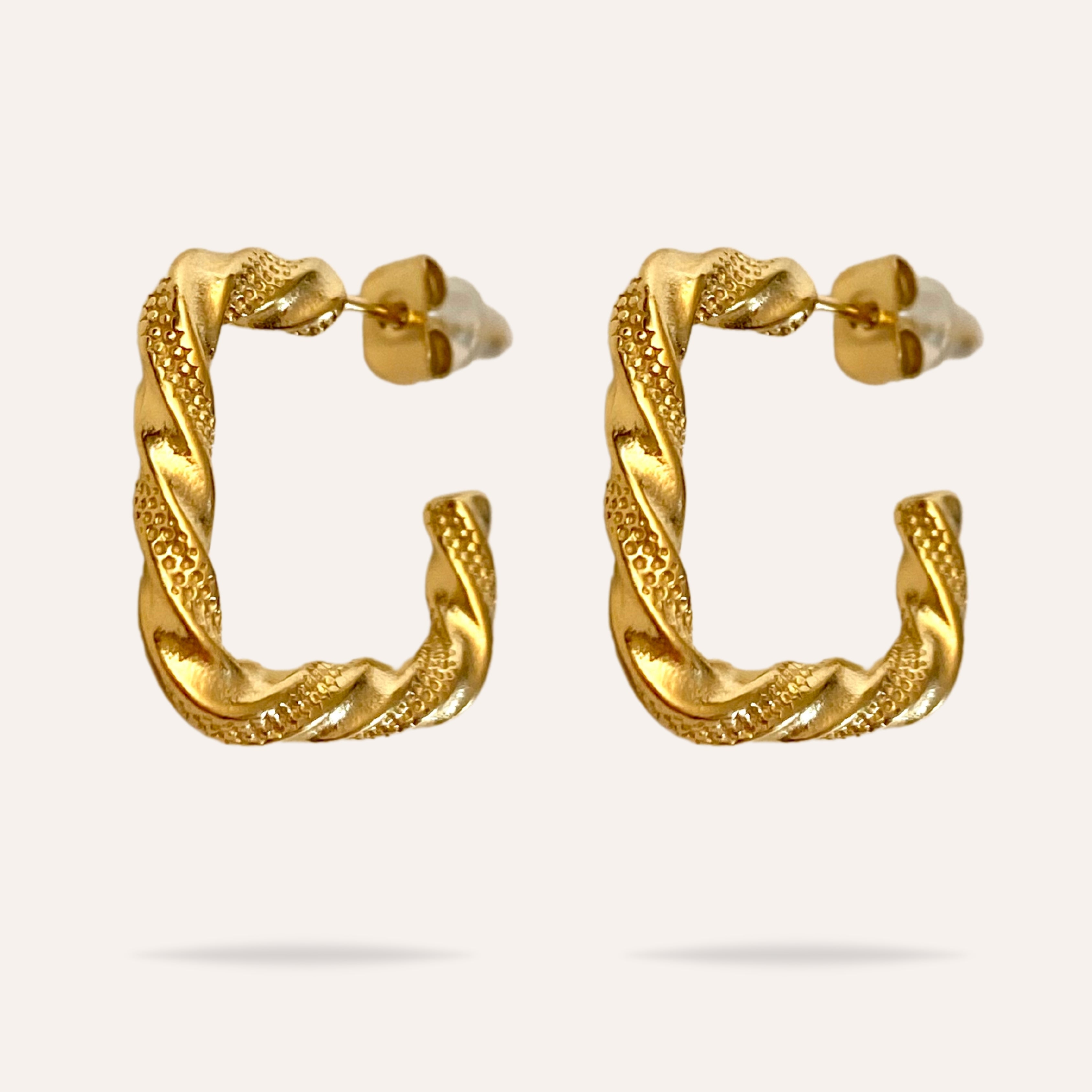 Léonie | Boucles d'oreilles en acier inoxydable