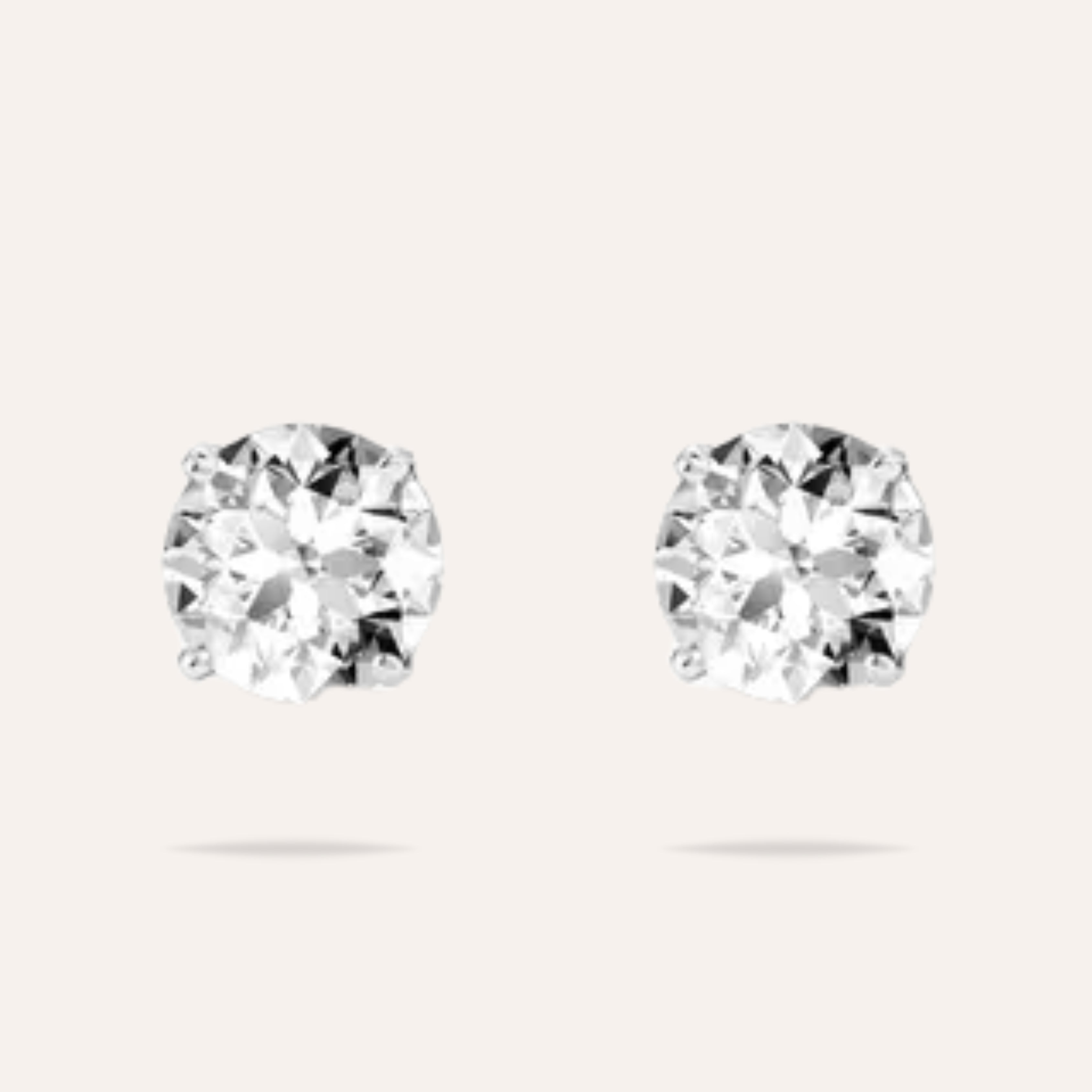 Lucie | Boucles d'oreilles puces en zircon et acier inoxydable