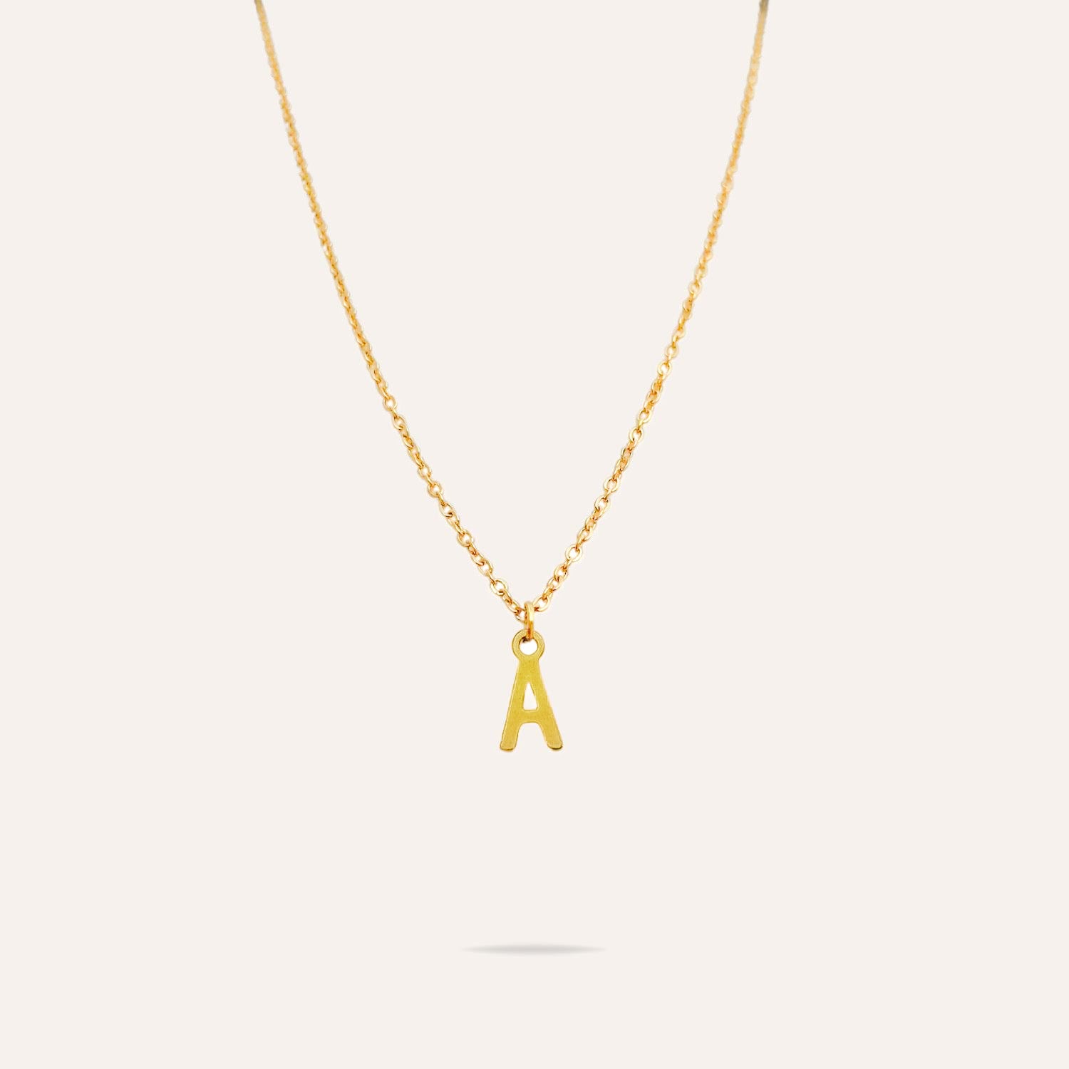 Ma petite lettre | Collier en acier inoxydable