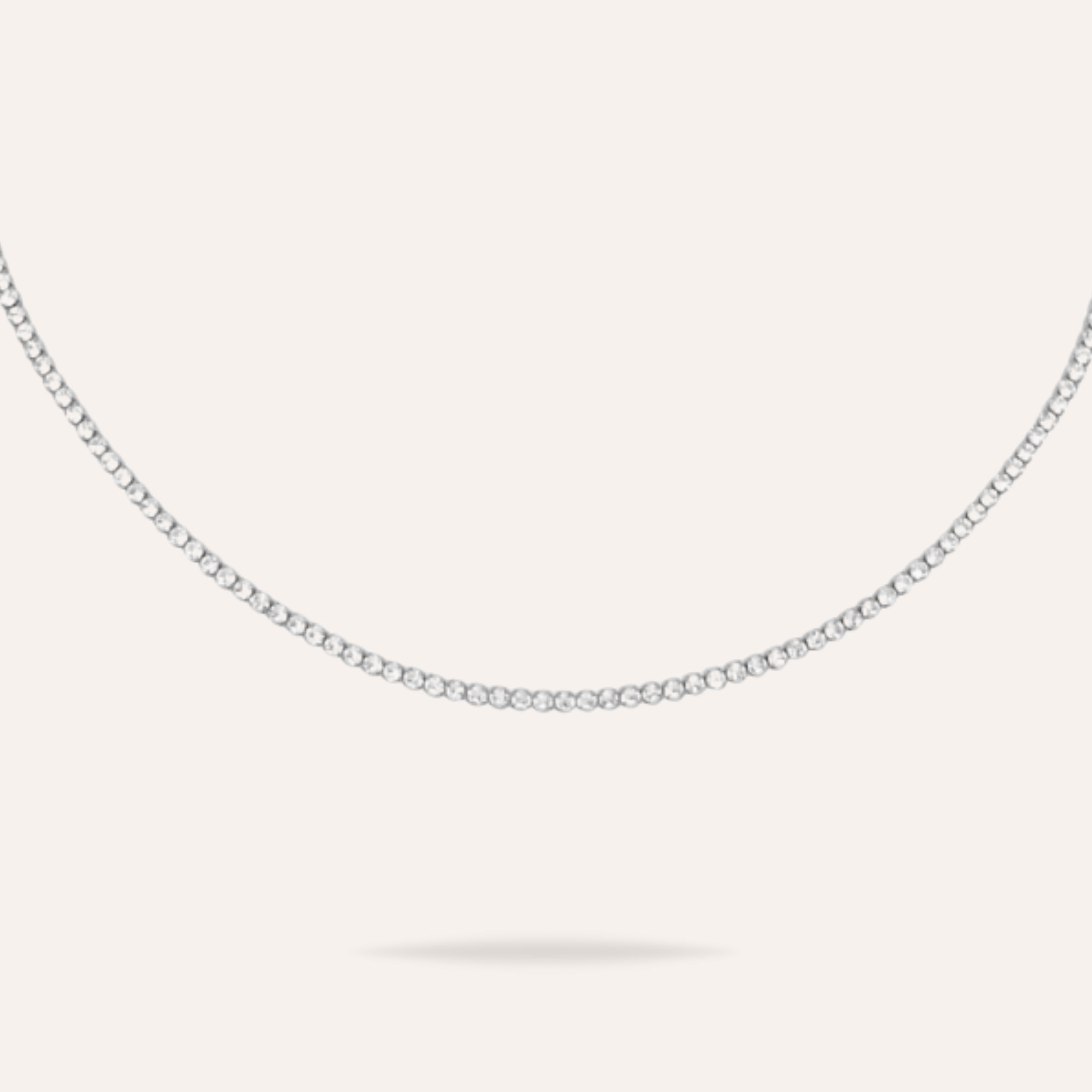 Nina | Collier en acier inoxydable serti de cristaux BERYL