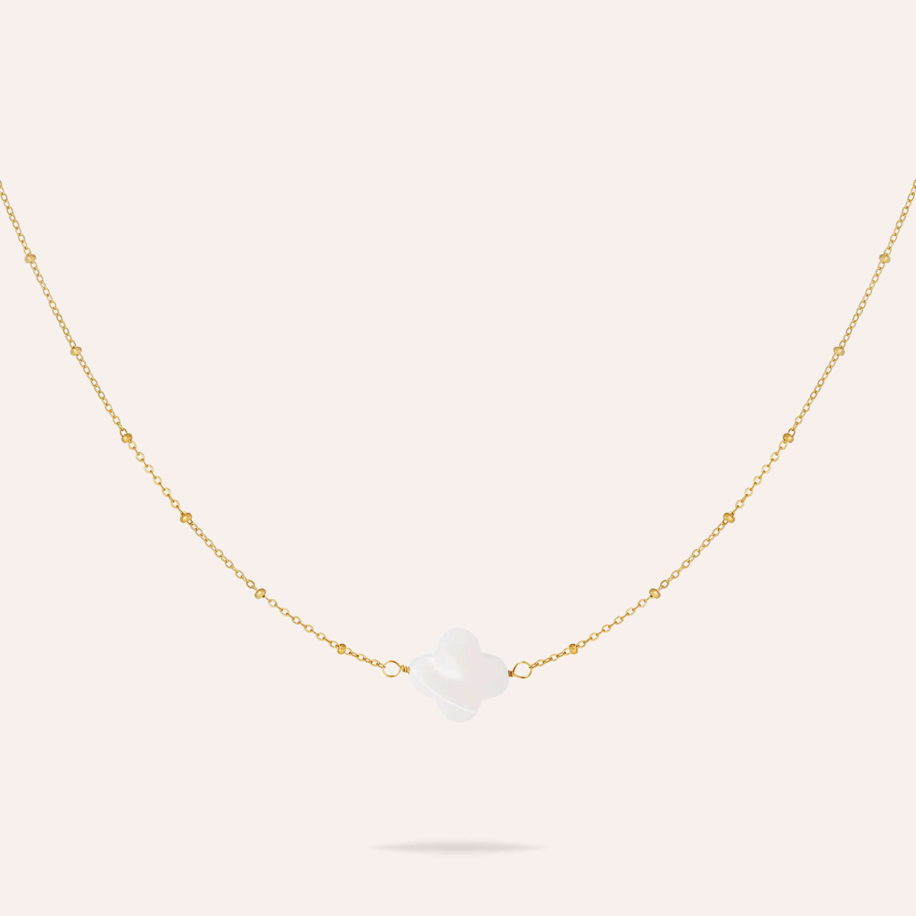 Séréna | Collier trèfle en acier inoxydable